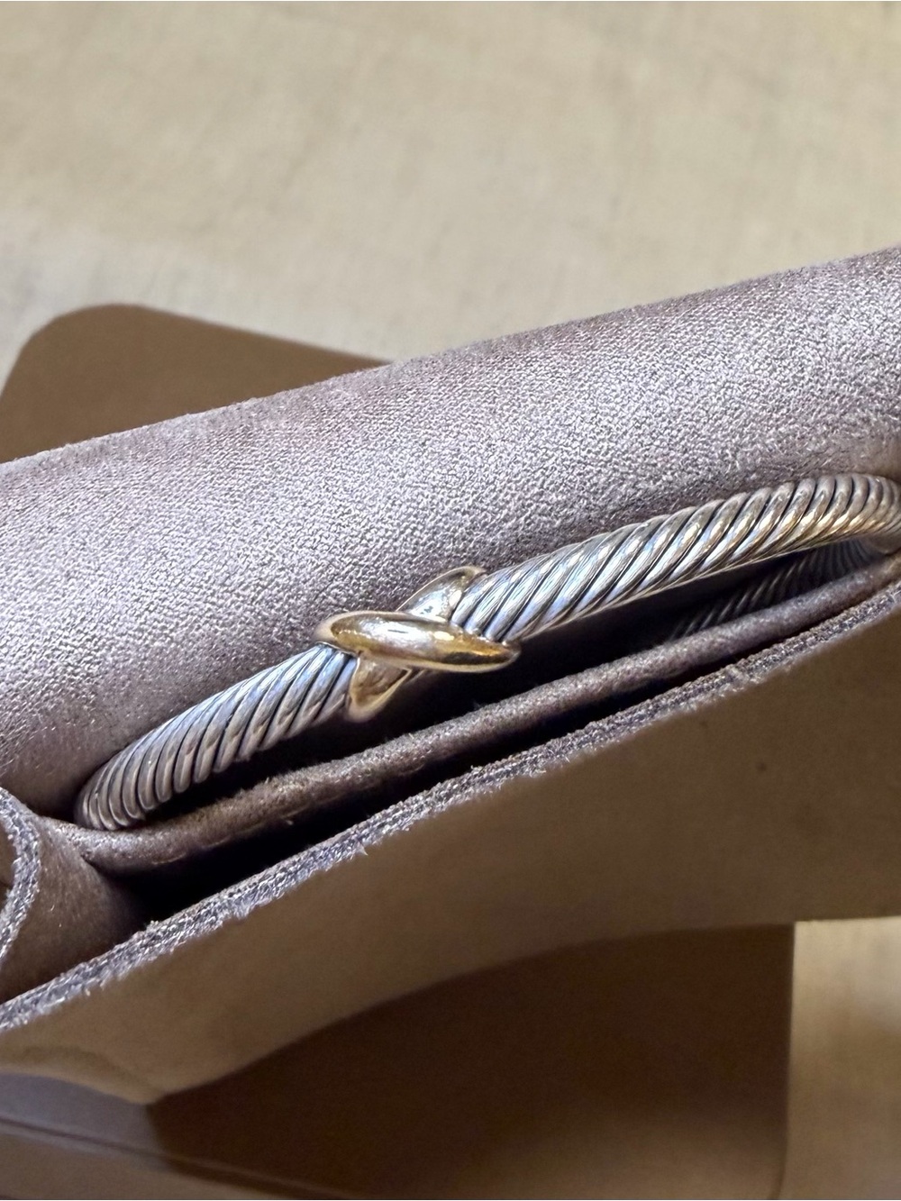 David Yurman X Classic Cable Station Bracelet 4mm - Picture 3 of 9